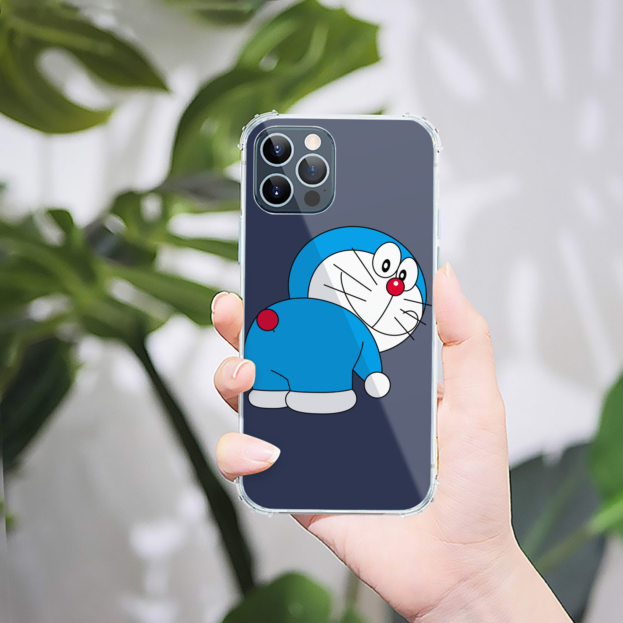 （画像用） ドラえもん Doraemon 【iPhone 12シリーズ対応】透明スマホケース（クリアソフトケース）